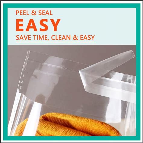 Imailer 100 Pcs 5 X 7 Resealable Cellophane Bags Self Sealing