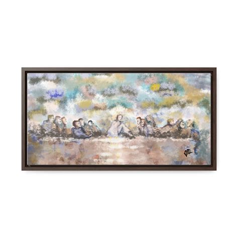 Last Supper, Lords Supper, Leonardo Da Vinci Horizontal Framed Premium ...