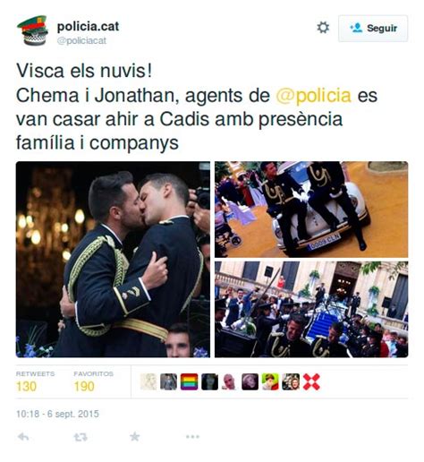 La boda gay de la Policía Nacional Gayer