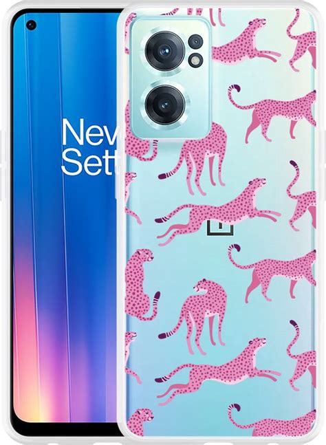 OnePlus Nord CE2 Hoesje Roze Cheeta S Designed By Cazy Bol