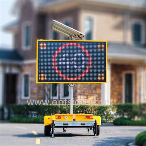 Colour Moving Programmable Message Led Vms Solar Road Traffic Sign