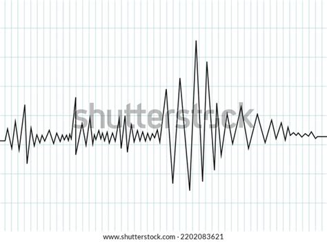 Earthquake Seismic Waves On Seismogram Graph Stock Vector Royalty Free 2202083621 Shutterstock