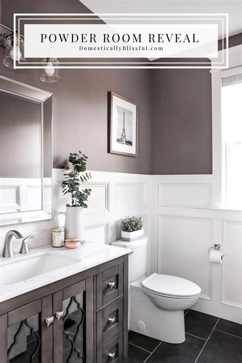 Powder Room Reveal Domestically Blissful