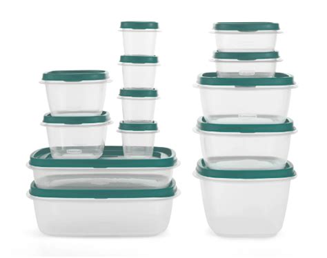 Rubbermaid EasyFindLids 26 Piece Plastic Food Storage Container Set ...