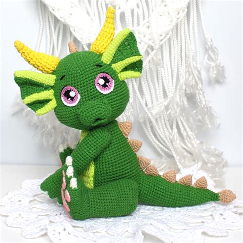 Baby Dragon Crochet Pattern - printable PDF - Amigurumi Today Shop