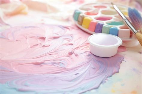 soft pastel colors   white background art paint white gradient
