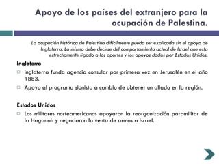 Conflicto árabe israelí PPT