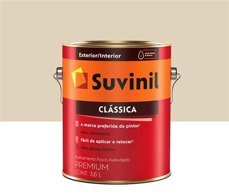 C S Construção Tinta Látex PVA Clássica Maxx Premium Palha Fosco 3 6L