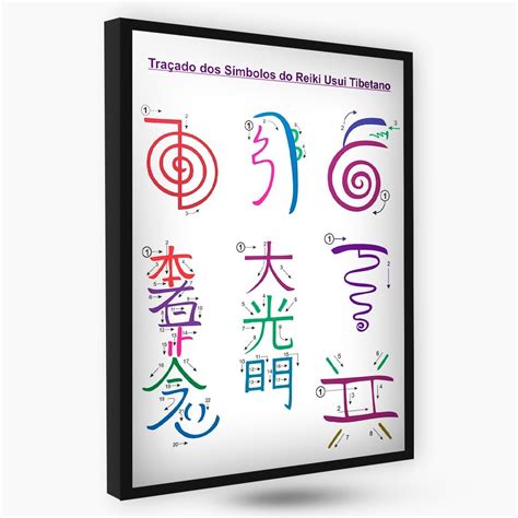 Quadro Simbolos Reiki Usui Tibetano