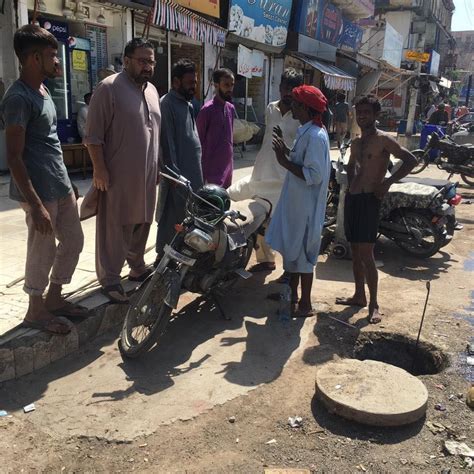 On The Special Direction Of Mna Aftab Hussain Siddiqui The Staff Of Sewerage Board Is Working