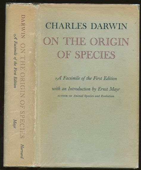 On The Origin Of Species A Facsimile Of The First Edition Charles