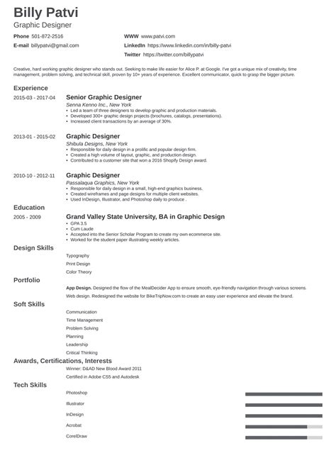 Graphic Designer Resume Examples + Best Design in 2025