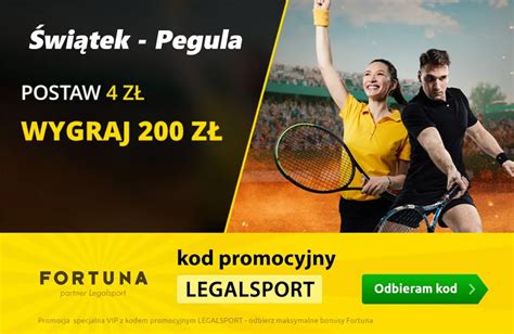 Świątek Pegula kurs 50 00 w Fortuna Wysoki bonus 200 zł na Roland