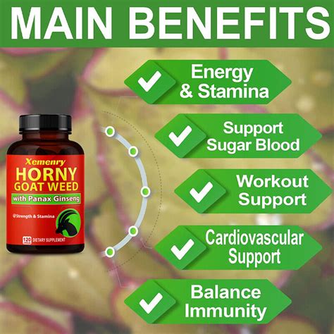 Horny Goat Weed Testosterone Booster Energy Endurance With