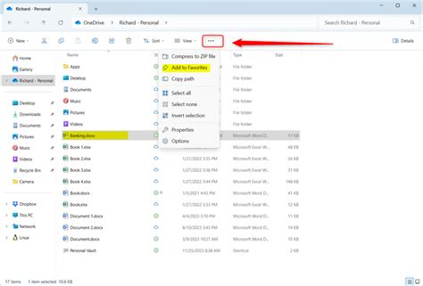 How To Add Or Remove Files To Your Favorites In File Explorer On