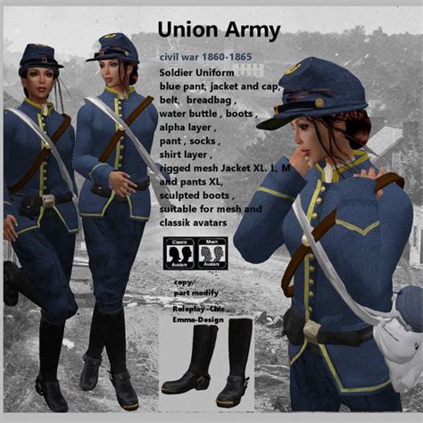 Second Life Marketplace - RP-Chic Civil war Union Army women