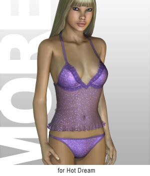 Hot Dream Top And Panties For G And V Clothing For Poser And Daz Studio
