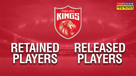 Pbks Ipl Team Retained Released Players List Full List Of