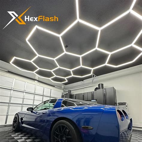 Cutomized Honeycomb LED Car Detailing Ceiling Light Hexagon Garage