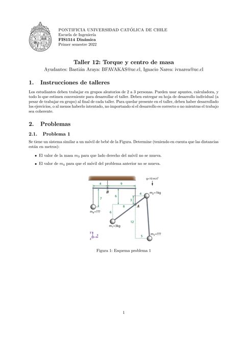 SOLUTION Problemas Resueltos Fisica 1 Dinamica Taller 12 Torque Y