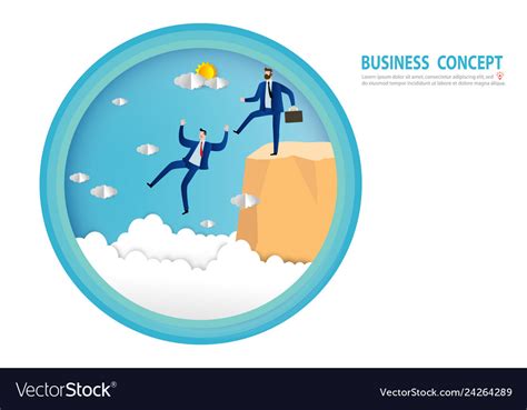 Businessman Being Kicked Out Renegade Royalty Free Vector