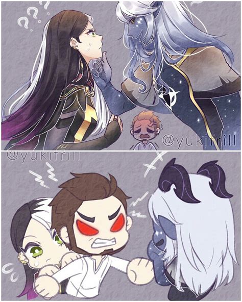 Claudia Aaravos And Viren Author Yukifrill1 The Dragon Prince Season 3 Dragon Princess