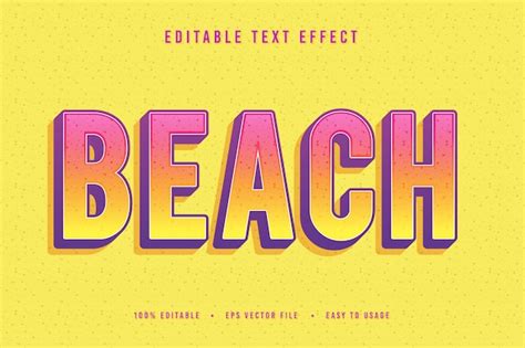 Premium Vector Decorative Beach Font