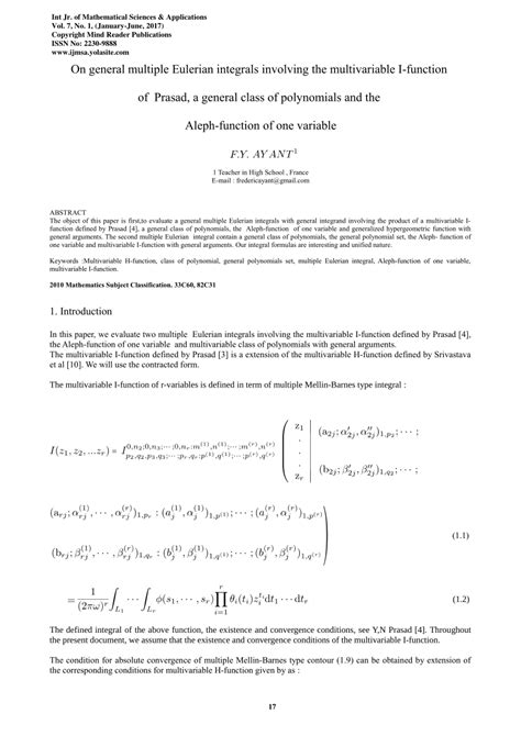 PDF On General Multiple Eulerian Integrals Involving The