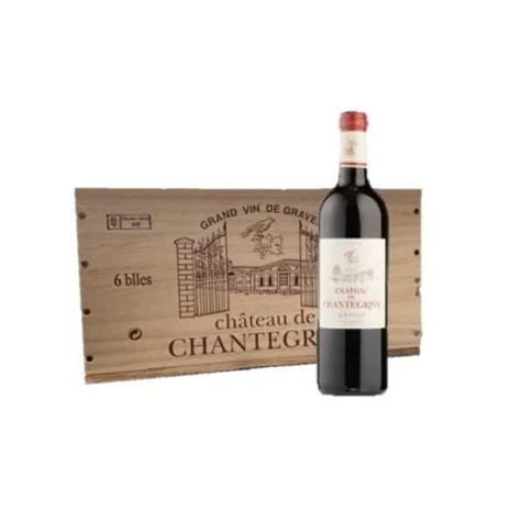 Bordeaux Chantegrive Graves Rouge 2013 Caisse Bois Place Des Grands