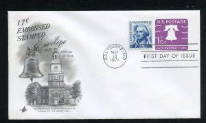 Us U Cent Envelope Liberty Bell Ua Artcraft Cachet Fdc