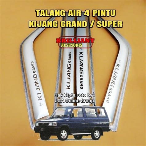 Door Gutter Jumbo Silver Kijang Super Kijang Grand Kf Shopee