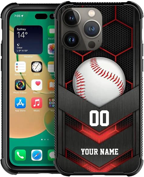 Amazon Djsok Case Compatible With Personalized Baseball Sport