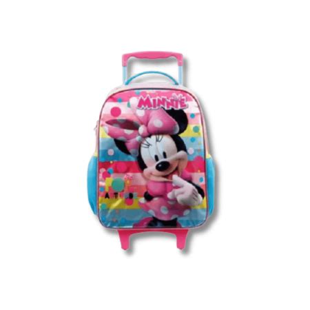 Mochila Escolar Minnie Rosa Rodas Tam Xeryus Xeryus