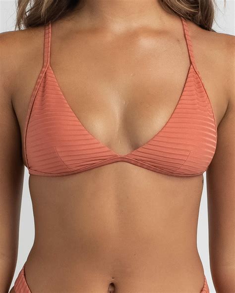 Shop Rip Curl Premium Surf Triangle Bikini Top In Rhubarb Fast Shipping Easy Returns City
