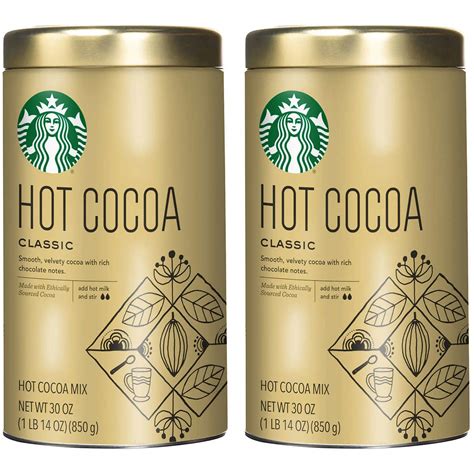 Amazon Starbucks Classic Hot Cocoa Mix Ounce Lbs Tin Pack Hot Cocoa Mixes