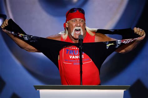 Hulk Hogan Rips Off Shirt Calls Trump His ‘hero At Rnc