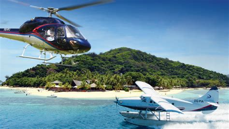 Helicopter Seaplane Fiji Transfers Return From Fiji Islands