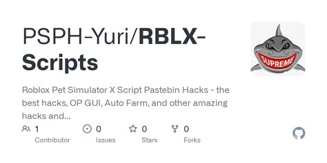 GitHub - PSPH-Yuri/RBLX-Scripts: Roblox Pet Simulator X Script Pastebin ...