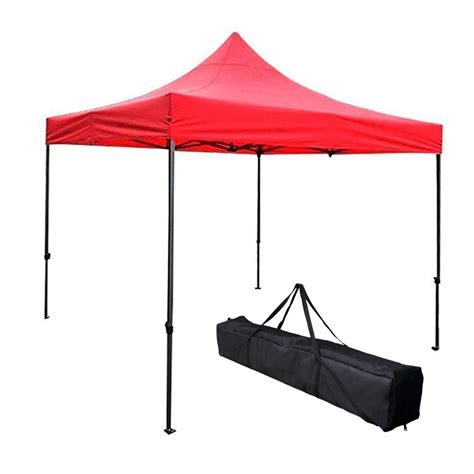 Carpa Toldo X Reforzado Plegable Impermeable Jardin Rojo