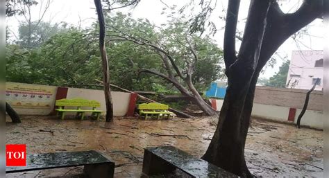 Ap Cyclone News Cyclone Michaung Hits Coastal Andhra Pradesh Strong