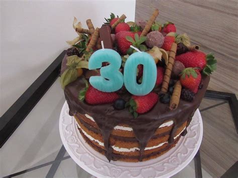 Naked Cake De Frutas Vermelhas E Guloseimas Elo