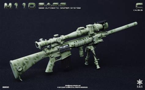 M110 Semi Automatic Sniper System Marine Green Easy And Simple Machinegun