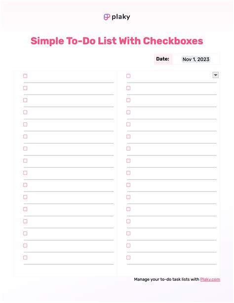 To Do List Free Printable PDF Templates Things To Do DIY