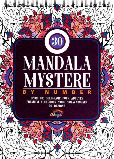 Mandala Mysterie By Number Kleurboek Voor Volwassenen Colorya Bol