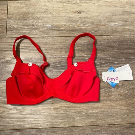 Freya Swim Nwt Freya Red Bikini Top Sz 3d Poshmark