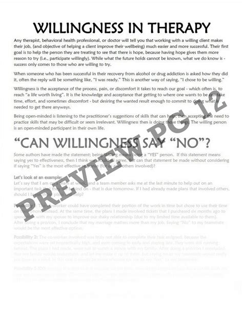 Dbt Lesson 2 8 Willingness Vs Willfulness Worksheets And Handouts