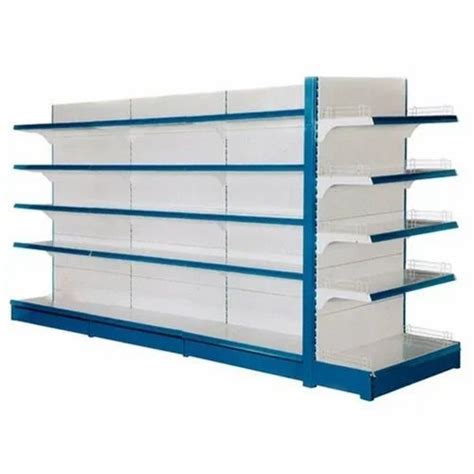 Free Standing Unit Mild Steel Double Sided Departmental Store Rack At