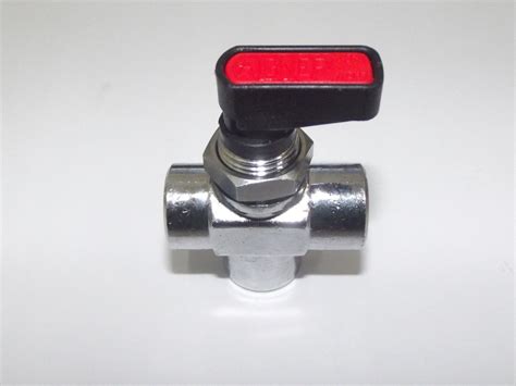 L PORT MINI BALL VALVE 1 4 Bsp Aignep 6700 1 4 Nickel Plated Brass Air