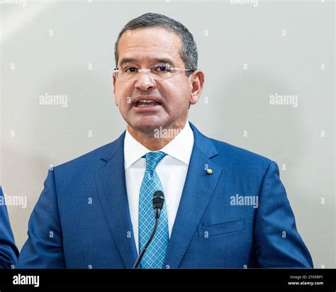 Puerto Rico Governor Pedro Pierluisi Speaking At An Event Introducing