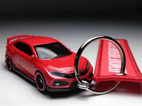 Hot Wheels Honda Civic Keychain With Remove Before Flight Tag Etsy